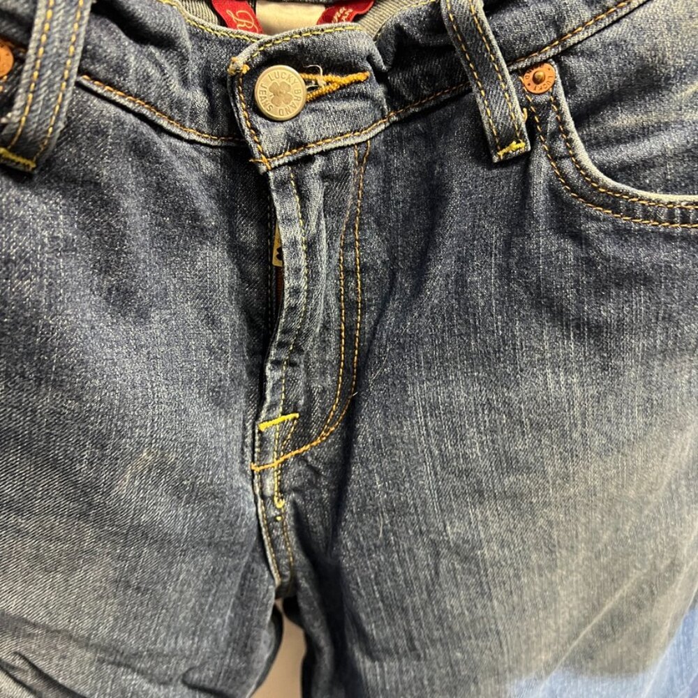 Lucky Brand Cropped Raw Hem Denim Jeans - Picture 3 of 8